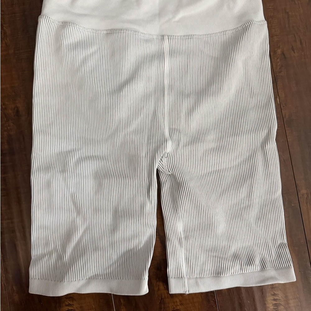 Calvin Klein Performance White Striped Bike Shorts